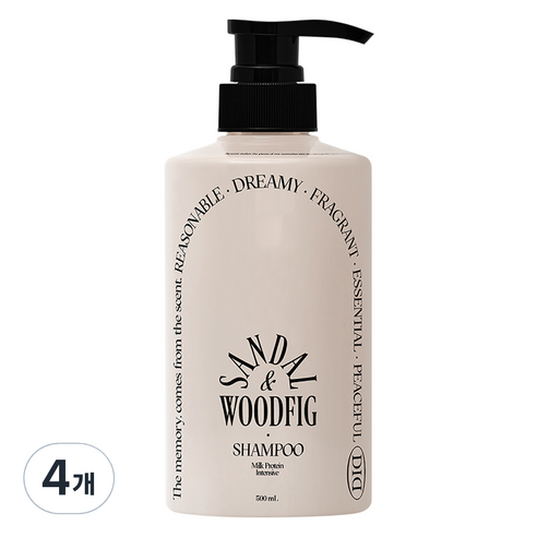 오디드 밀크프로틴 인텐시브 샴푸 샌달우드피그, 500ml, 4개