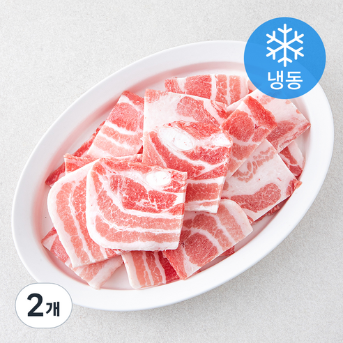 곰곰 한돈 복고 삼겹살 구이용 (냉동), 2개, 600g