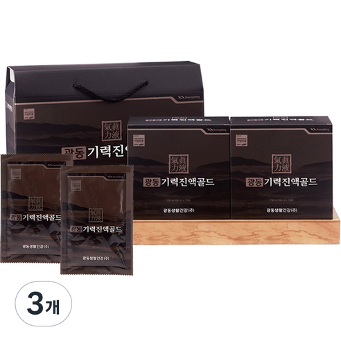 광동 기력진액골드, 1.5L, 3개