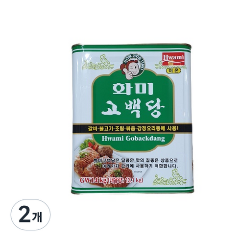 화미 고백당 이온물엿, 14kg, 2개