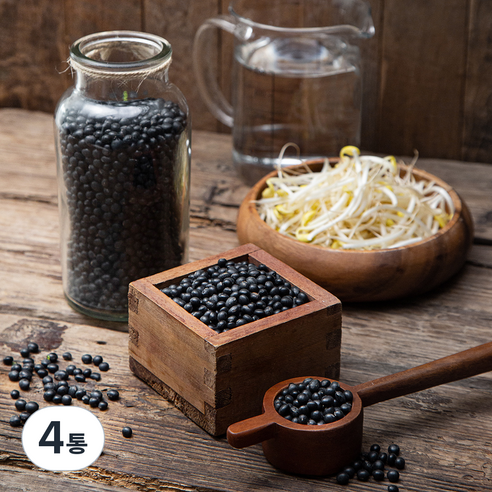 대구농산 검은콩 콩나물콩 약콩, 400g, 4통