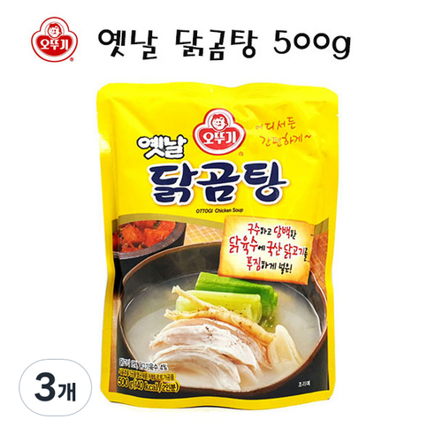 오뚜기옛날 즉석 닭곰탕, 500g, 3개