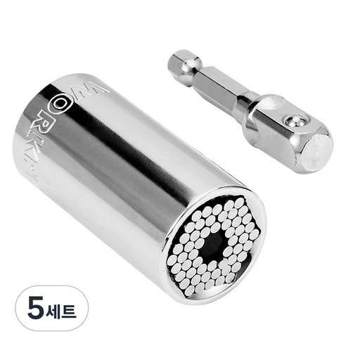 워크프로 3 / 8 만능소켓 세트 7~19mm WP202517, 5세트