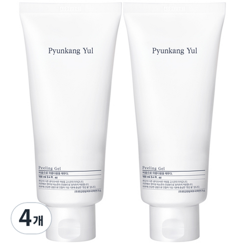 편강율 저자극 각질 케어 필링젤, 100ml, 4개