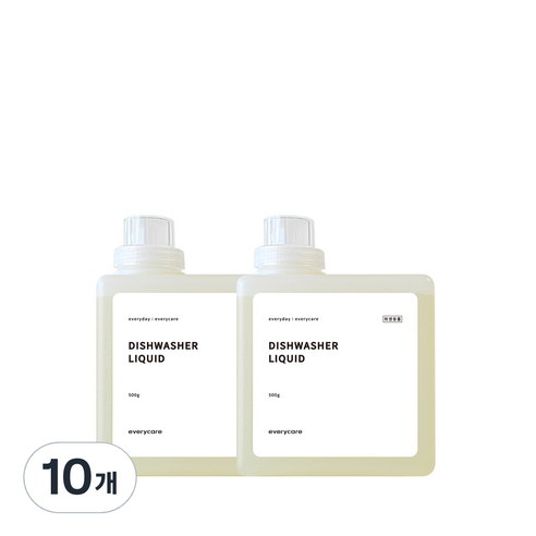 에브리케어 식기 세척기 세제, 500g, 10개