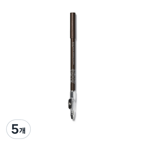 에스쁘아 브론즈 페인팅 워터프루프 펄 아이라이너 1.5g, 2호 스테이 다크, 5개