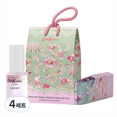 캐스키드슨 잉글리쉬 페어 앤 프리지아 헤어 미스트 세트, 4개, 30ml