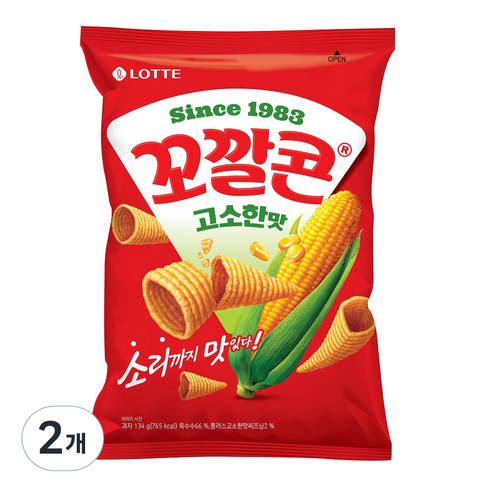 꼬깔콘 고소한맛, 134g, 2개