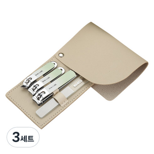 오와이규 다양한 손톱깎이 스핀 4종 세트, 그라데이션 그린, 3세트