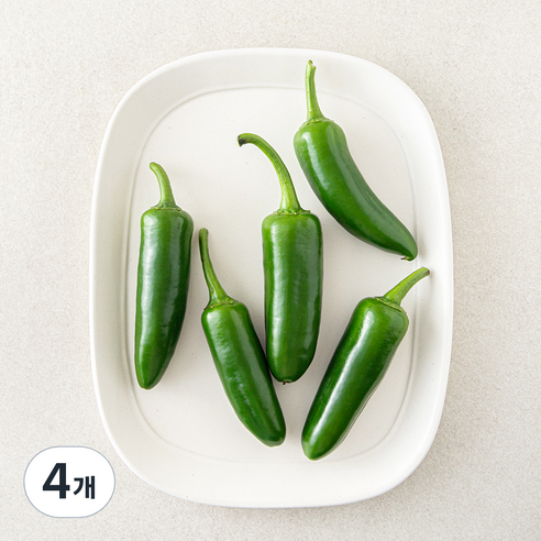 할라피뇨 고추, 4개, 200g