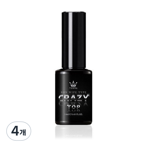 그라시아재팬 논와이프 크레이지 오버레이 탑 젤 14ml, 틱크, 4개