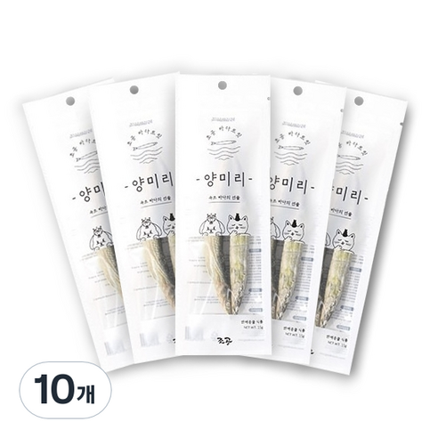 조공 반려동물 바다트릿 동결건조간식 2p, 양미리, 15g, 10개