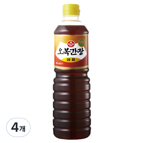 오복 간장 금표, 900ml, 4개