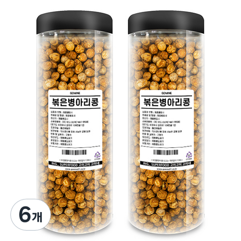 고미네 볶은 병아리콩, 500g, 6개