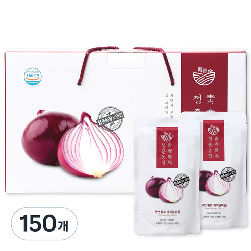 청춘농장 무안 황토 자색양파즙, 120ml, 150개