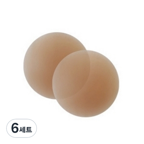 쏘나이스 실리콘 니플패치 브라운 8cm, 6세트