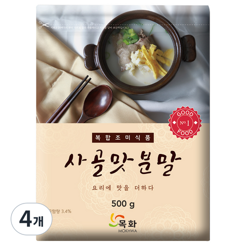 딜리셔스마켓 사골맛분말, 500g, 4개