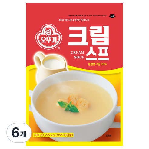 오뚜기 크림스프, 300g, 6개