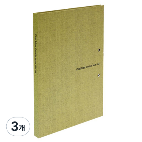 드림산업 쎄비엥 더블레버 A4, 연두색, 3개