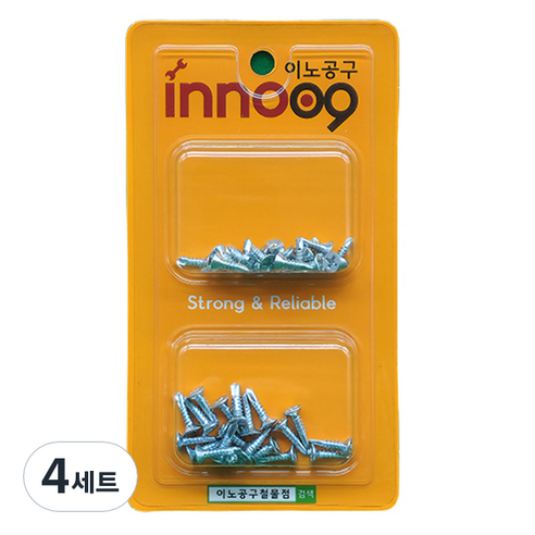 이노공구 백색 접시머리 직결나사 2종 x 20p 세트 NIT221, 4세트