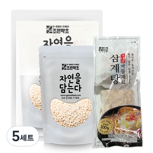 조은약초 복날엔 삼계탕재료 100g + 찹쌀 100g, 5세트