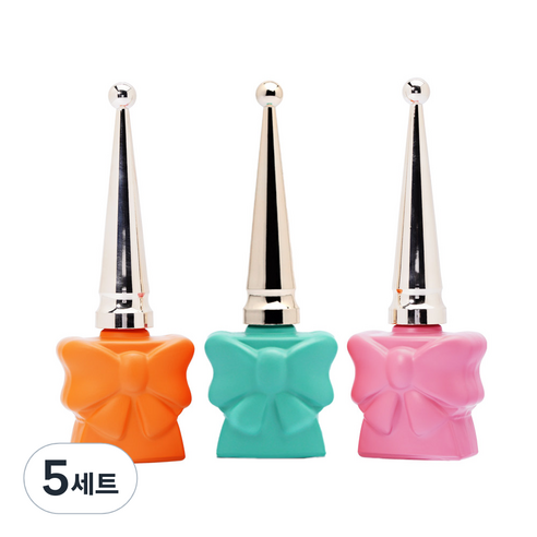 아이빛 르모어 네일아트 크레이지 넌탑젤 + 롱베이스젤 + 매트탑젤 세트, 5세트, 10ml