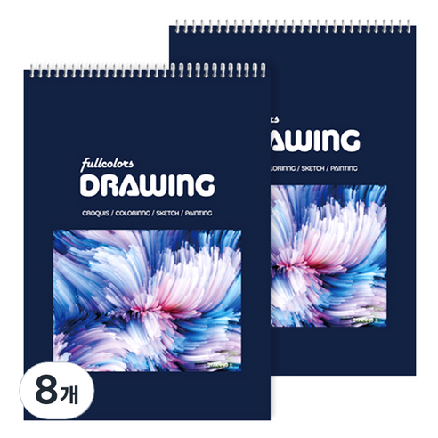 풀컬러즈 전문가용 스케치북 200g, 5절, 15매, 8개