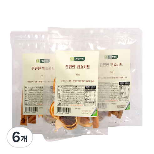 자연지인 간편한 뱅쇼키트, 45g, 6개