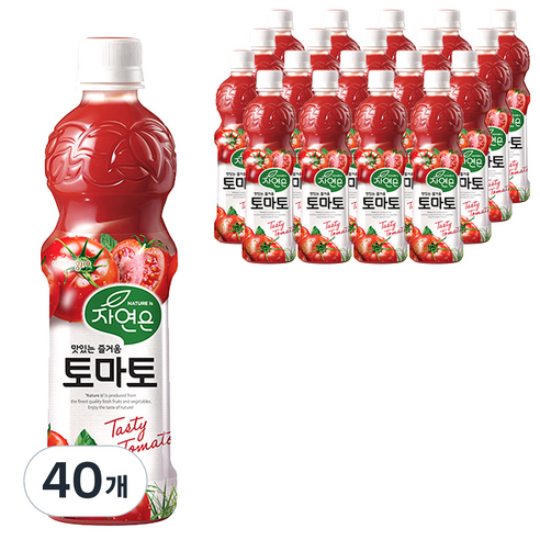 자연은 토마토 주스, 500ml, 40개