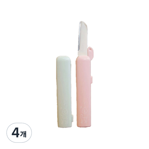 에코터치 셀프 스킨플래닝 더마플래닝 블레이드, 핑크, 4개