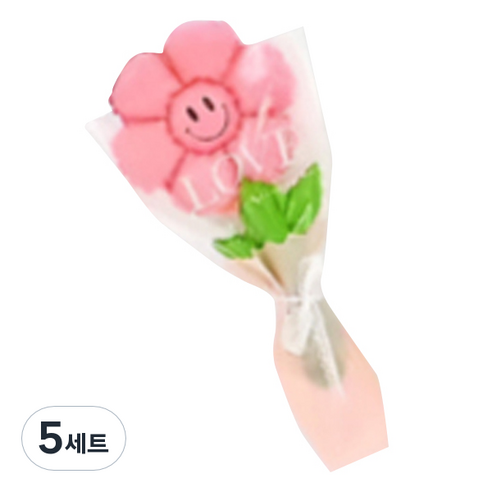살림여왕 풍선 꽃다발 포장지 10종 세트 랜덤발송, 데이지, 5세트