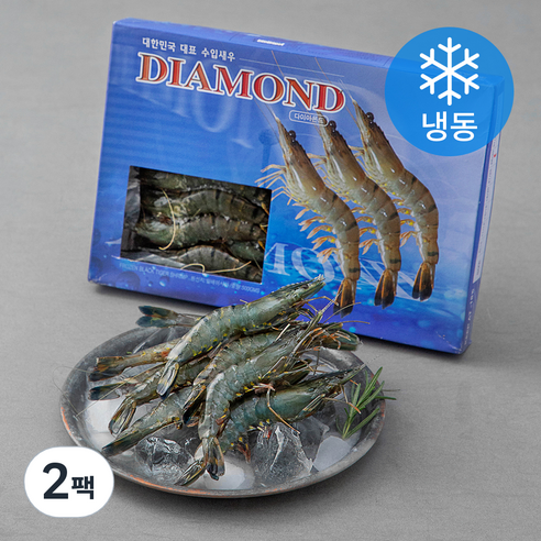 DIAMOND 홍다리 얼룩새우 30마리 (냉동)