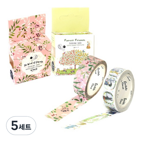 라이프포인트 마스킹 테이프 세트, S1012, S1022, 5세트