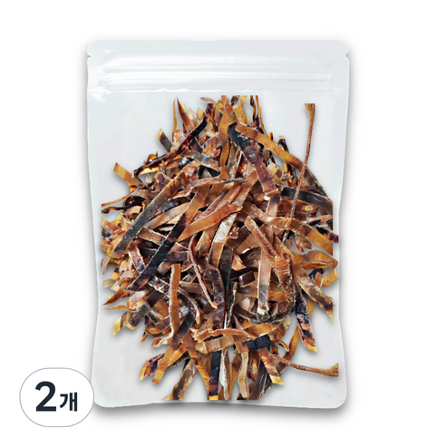 바다모아 철판 구운 오징어 슬라이스, 300g, 2개