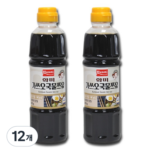 화미제당 가쓰오 국물 쯔유, 600g, 12개