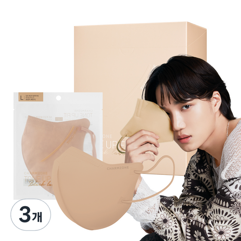 참존 톤업핏 블랙라벨 마스크 대형, 3개