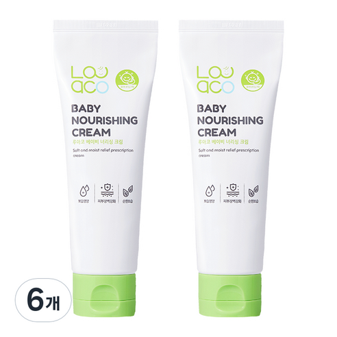 루아코 베이비 너리싱 크림, 130ml, 6개