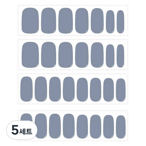 데싱디바 글로우 네일스티커 20p 세트, 클라우디, 5세트