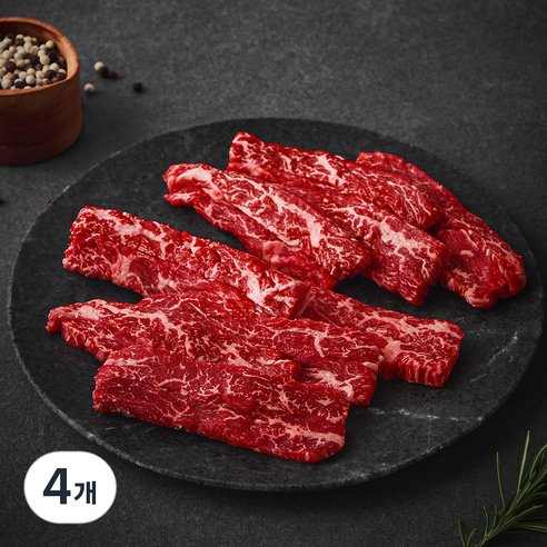 호주산 소고기 안창살 구이용 (냉장), 300g, 4개