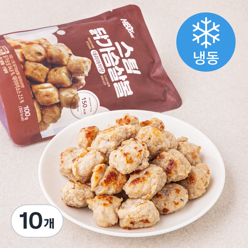허닭 스팀 닭가슴살볼 데리야끼맛 (냉동), 100g, 1개입, 10개