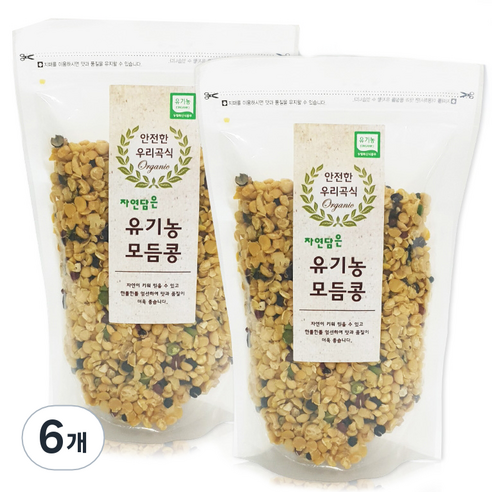 푸른들판 유기농 영양모듬콩, 500g, 6개