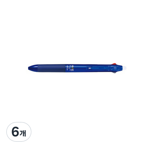 파이롯트 프릭션볼 2색 볼펜 0.5mm, 블루, 6개