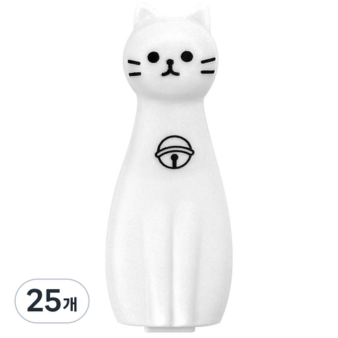 iiGEN 1000 냥냥이 언박싱 커터, 화이트, 25개