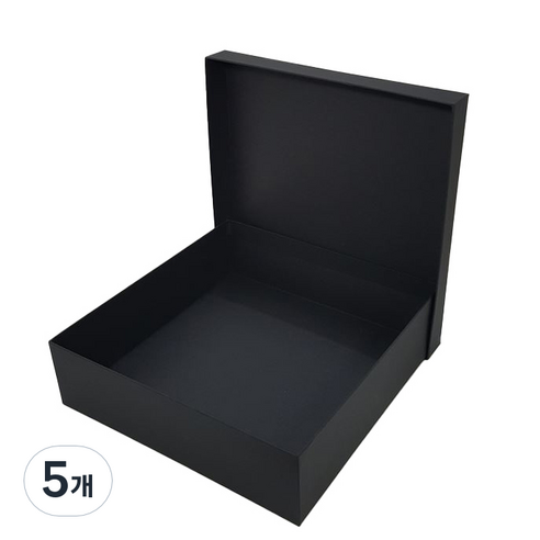 박스블랙 정사각 4호 25 x 25 x 7 cm, 5개