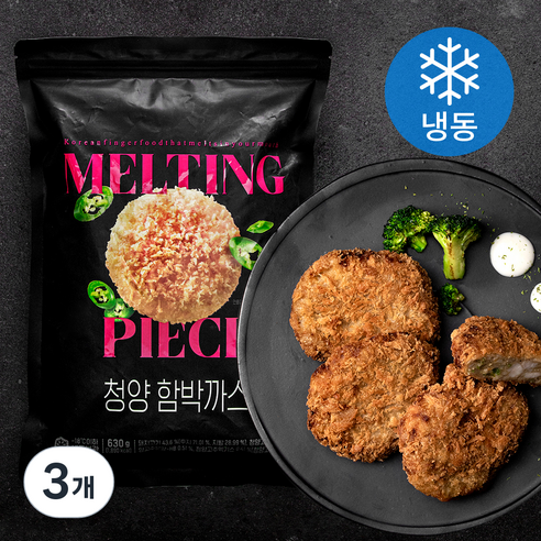 멜팅피스 청양 함박까스 (냉동), 630g, 3개
