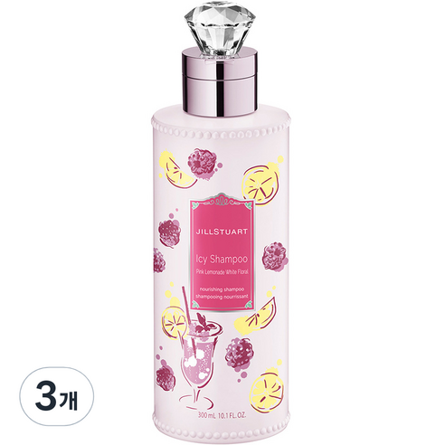 질스튜어트 핑크 스위트 레모네이드 화이트 플로럴 아이스 샴푸, 3개, 300ml