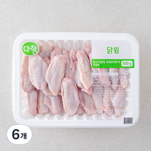 다향 닭 윙 (냉장), 6개, 500g