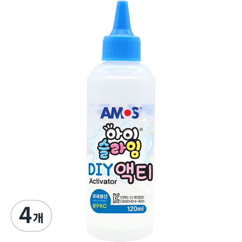 아모스 아이슬라임 액티 120ml, 4개 
학용품/수업준비