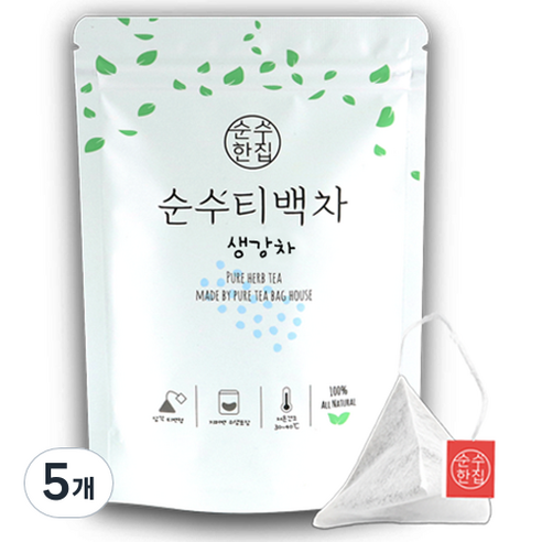 순수한집 생강차 티백, 1g, 10개입, 5개