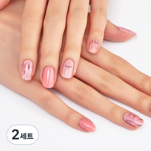 넬로 팔레트 젤 네일 스티커, 아이즈오브미, 2세트